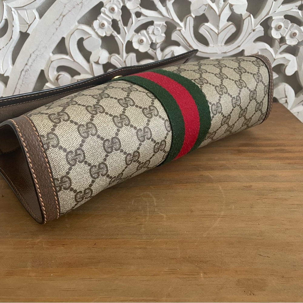 🔴SOLD🔴Gucci Ophidia Sherry Line Supreme GG Monogram Clutch Bag, - Picture 12 of 17